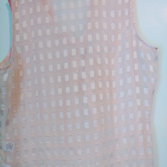 New York and Company Pink Sheer Blouse - Picture 6 of 6